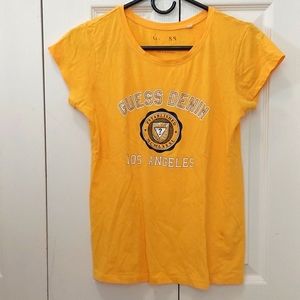 Guess Medium Women's Yellow T-Shirt